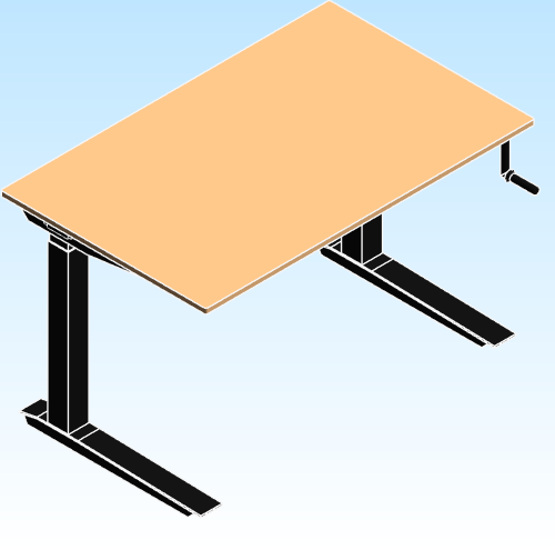 Desking Fully Jarvis Standing Desk Crank Powered