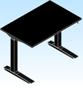 Desking Fully Jarvis Standing Desk EcoTop MDF