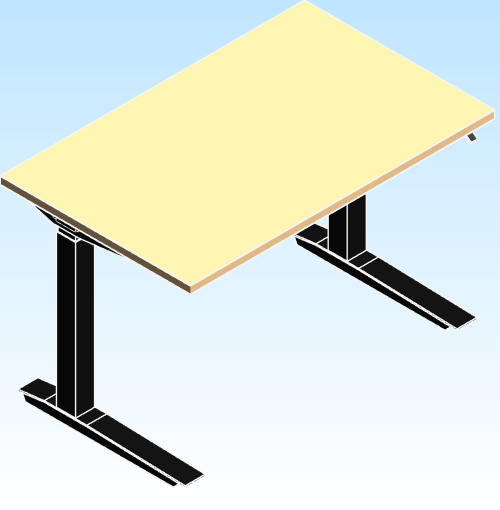 Desking Fully Jarvis Standing Desk Hardwood