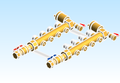 Distribution Manifold Caleffi Brass 663 Series 4 Outlet