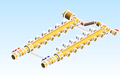 Distribution Manifold Caleffi Brass 663 Series 6 Outlet ByPass