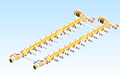 Distribution Manifold TwistFlow Caleffi Brass 668S1 Series 10 Outlet