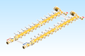 Distribution Manifold TwistFlow Caleffi Brass 668S1 Series 11 Outlet