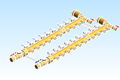Distribution Manifold TwistFlow Caleffi Brass 668S1 Series 9 Outlet
