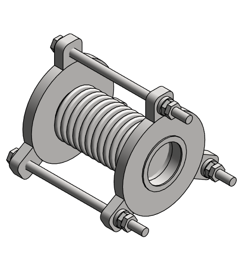 Expansion Joint Metal Metraflex Flanged Ends MPTRV