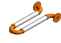 Expansion Joint Metraflex Fireloop Flanged Ends 8in Mvmt