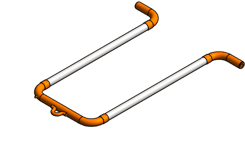 Expansion Joint Metraflex Fireloop Male Threaded Ends 8in Mvmt
