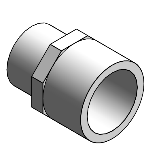 Fitting Adapter Equal NIBCO MIPTxSlip PVC 40 4604