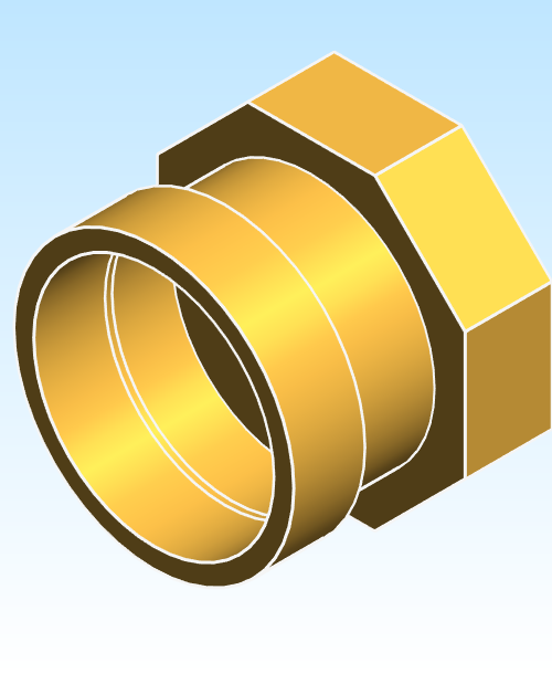 Fitting Adapter Female NIBCO PxF Brass PC603 XLC