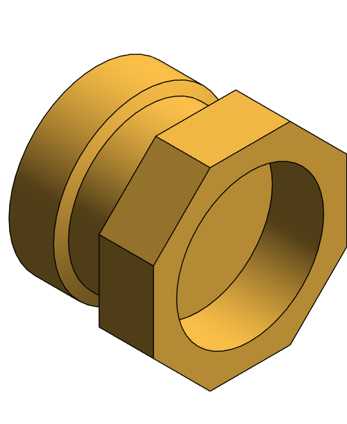 Fitting Adapter Female NIBCO PxF Brass PC603 XLC
