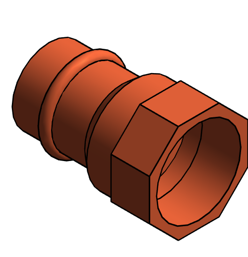 Fitting Adapter Female NIBCO PxF Wrot PC603