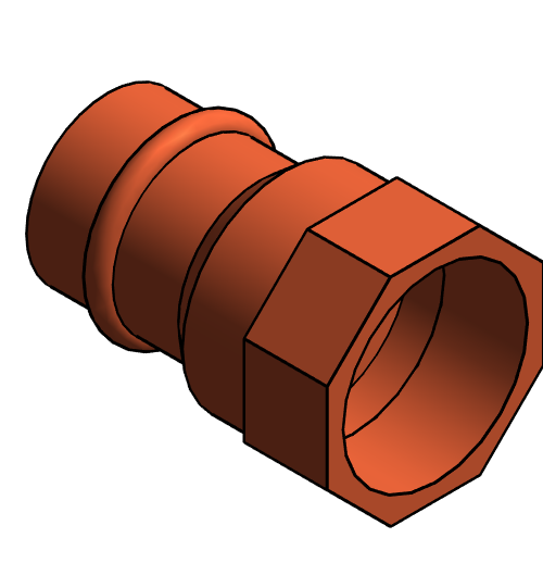 Fitting Adapter Female NIBCO PxF Wrot PC603 LD