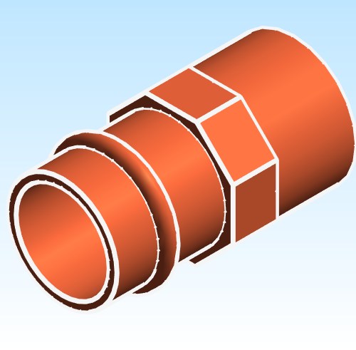 Fitting Adapter Male NIBCO PxM Wrot PC604