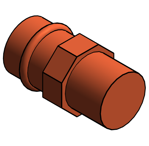 Fitting Adapter Male NIBCO PxM Wrot PC604 LD
