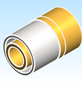 Fitting Adapter PEX Insert to Female Sweat HeatLink LF Brass