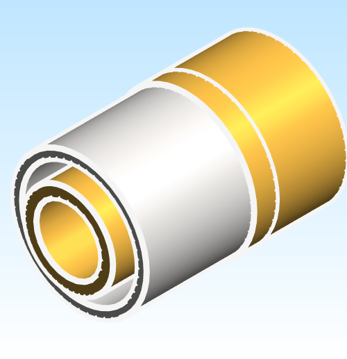 Fitting Adapter PEX Insert to Female Sweat HeatLink LF Brass