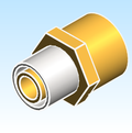 Fitting Adapter PEX Insert to MNPT HeatLink LF Brass