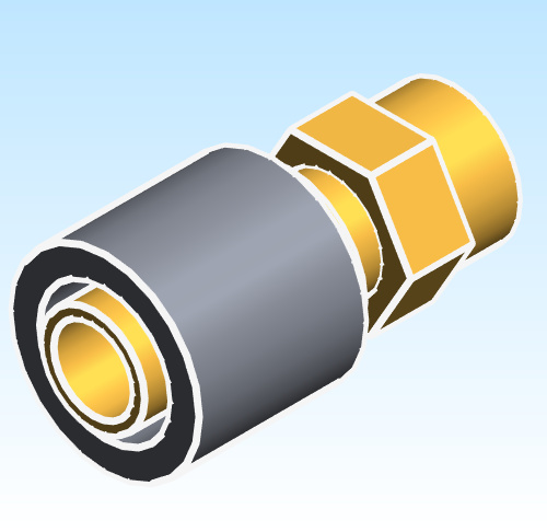 Fitting Adapter Rehau EVERLOC+ Brass PEX to FPT