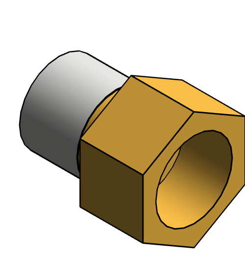 Fitting Adapter SharkBite F1960 Brass PEXxFPT