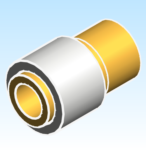 Fitting Adapter SharkBite F1960 Brass PEXxFtg