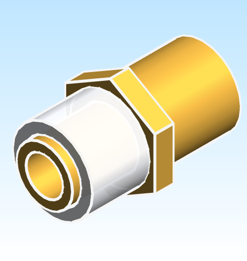Fitting Adapter SharkBite F1960 Brass PEXxMPT