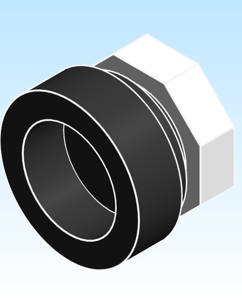 Fitting Adapter Trap NIBCO HxSJ ABS DWV 5801 7 C