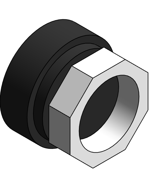 Fitting Adapter Trap NIBCO HxSJ ABS DWV 5801 7 C