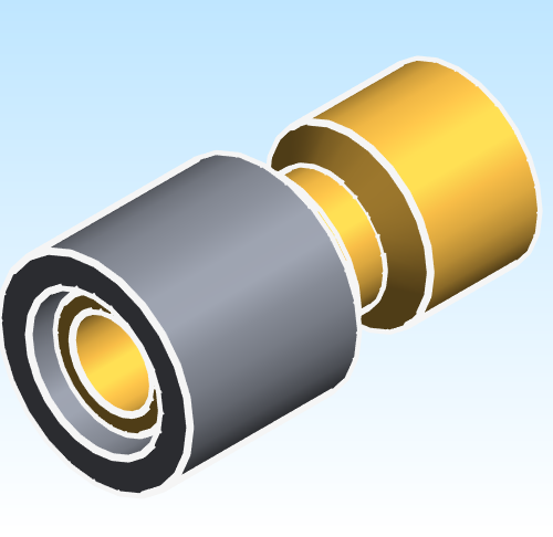 Fitting Adapter Copper Female Rehau EVERLOC+ LF Brass