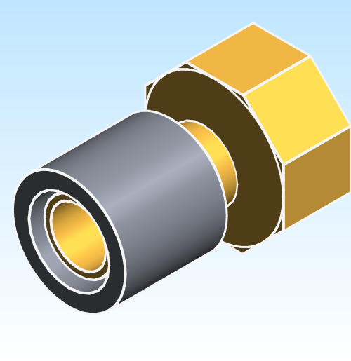 Fitting Adapter Swivel Rehau EVERLOC+ Brass PEX to FPT