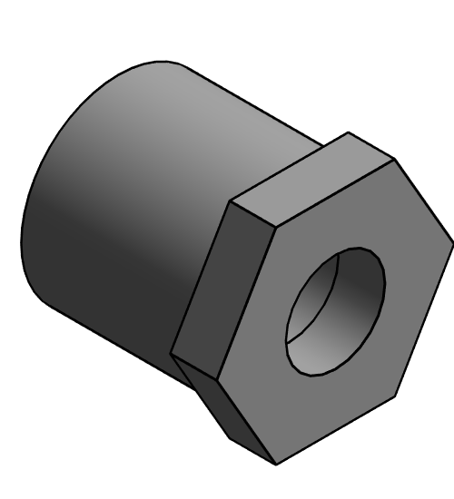 Fitting Bushing Reducing NIBCO Chemtrol CPVC 80 MPTxFPT 5118 3 4