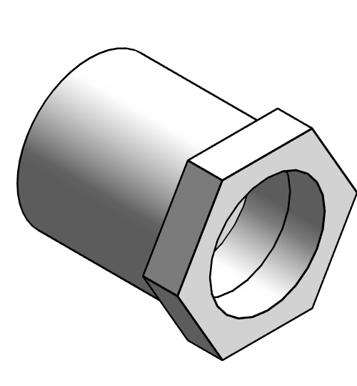 Fitting Bushing Reducing NIBCO Chemtrol PP 80 MPTxFPT 6218 3 4
