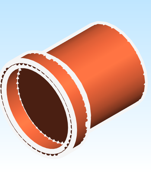 Fitting Bushing Flush Mueller Streamline FTGxC WC 106