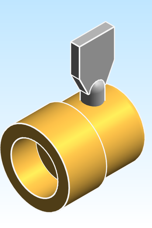 Fitting Cap NIBCO Brass Faucetlock