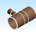 Fitting Coupling Drain NIBCO CxC Cast 701 D