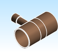 Fitting Coupling Drain NIBCO CxC Cast 701 D LF
