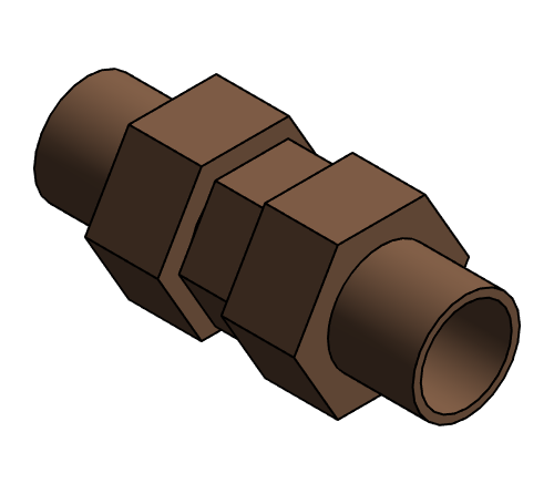 Fitting Coupling Heavy Flared NIBCO FLxFL Cast 101