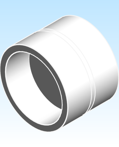Fitting Coupling NIBCO HxH PVC DWV 4801