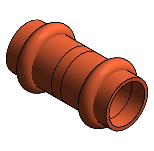 Fitting Coupling NIBCO PxP Wrot PC600 DS