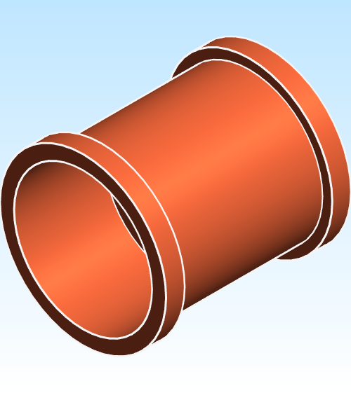 Fitting Coupling No Stop Mueller Streamline PRS PxP Large