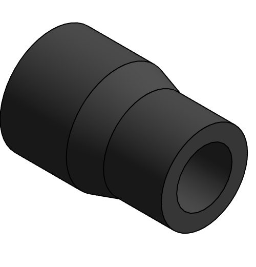 Fitting Coupling Reducing NIBCO Chemtrol PVC 80 SxS 4501R