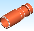 Fitting Coupling Reducing NIBCO FTGxP Wrot PC600 2