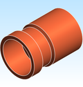 Fitting Coupling Reducing NIBCO FTGxP Wrot PC600 2 XLC