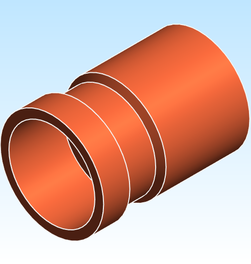 Fitting Coupling Reducing NIBCO FTGxP Wrot PC600 2 XLC