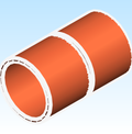 Fitting Coupling Rolled Stop Mueller Streamline CxC WC 400