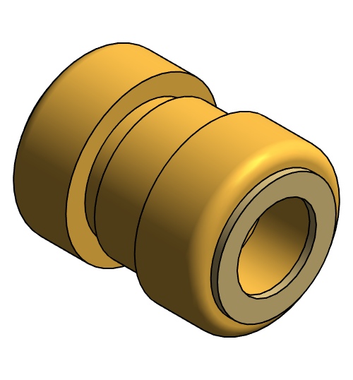 Fitting Coupling Sharkbite Brass PEXxPEX