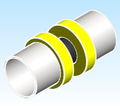 Fitting Coupling Viega PEX Press ZL Polymer PEXxPEX V5615