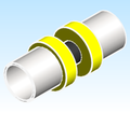 Fitting Coupling Viega PureFlow Press V5615 PxP 0 375in 2in