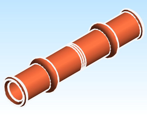 Fitting Coupling w Stop RLS 3011 PxP