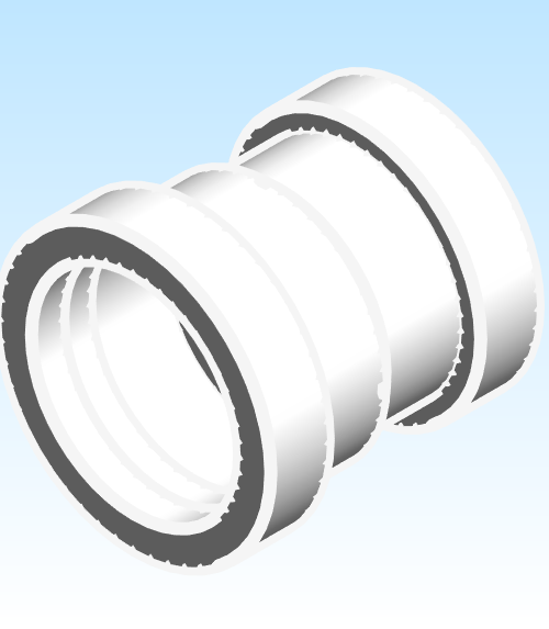 Fitting Coupling Gasketed Westlake HxH PVC DWV D Series