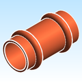 Fitting Coupling No Stop Mueller Streamline PRS PxP Small